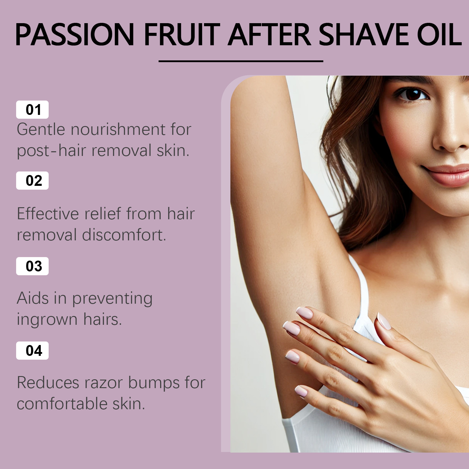 Ingrown Hair Serum - น้ำมันหลังโกนหนวด ป้องกันขนคุด ลดการเจริญเติบโตของขนตามร่างกาย ผิวเรียบเนียน ชุ่มชื้น บำรุงหลังการโกน