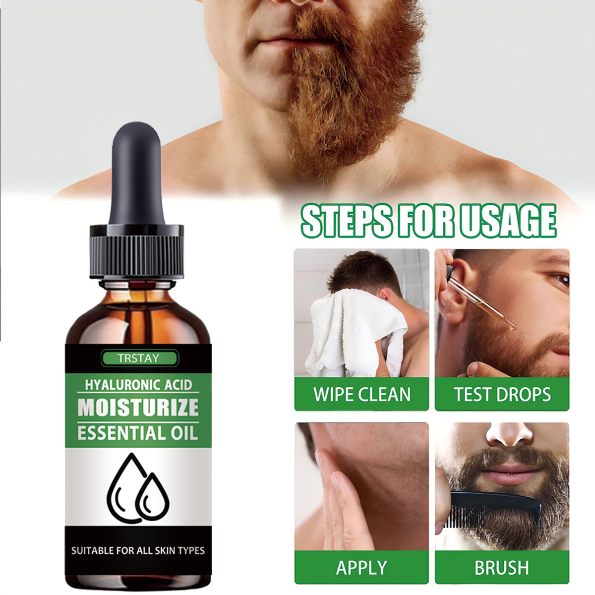100% ธรรมชาติเร่งผมบนใบหน้า Gr - Men'S Grooming Products บทวิจารณ์และราคา