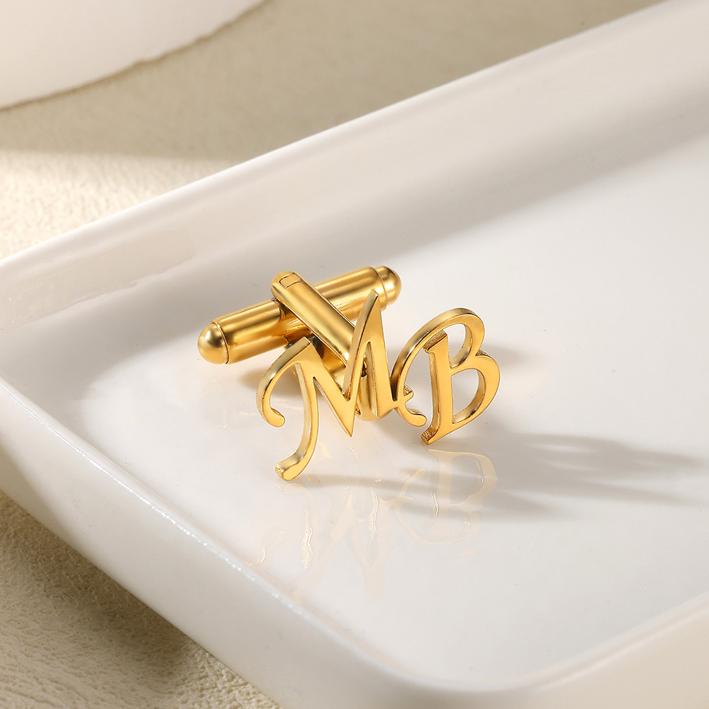 ที่กําหนดเองจดหมายเริ่มต้น Cuf - Men'S Grooming For Wedding บทวิจารณ์และราคา
