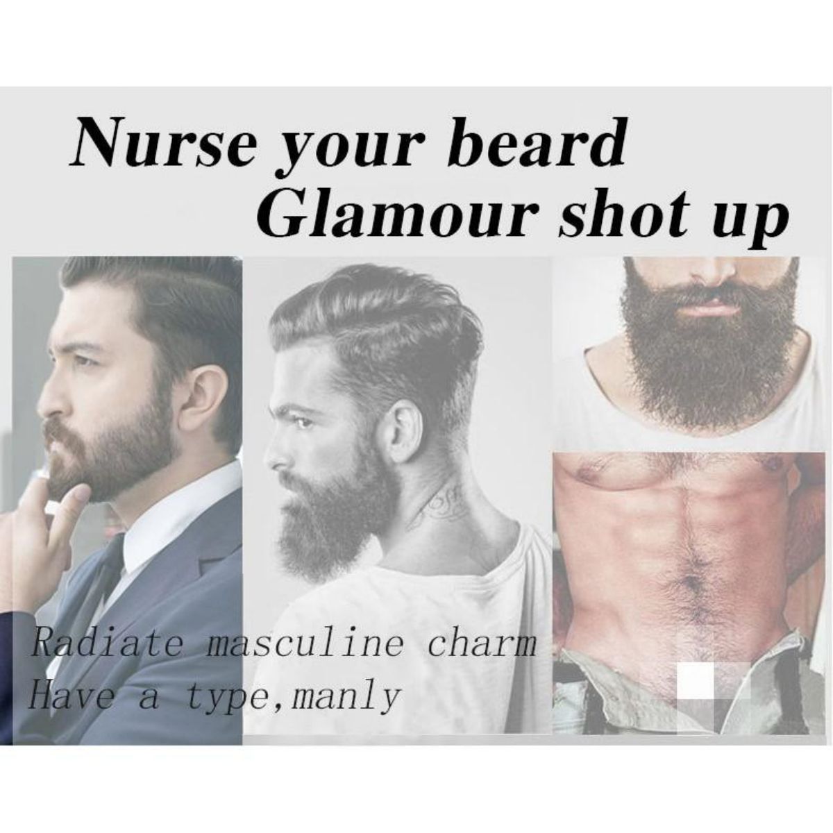 100% ธรรมชาติเร่งผมบนใบหน้า Gr - Men'S Grooming Products บทวิจารณ์และราคา